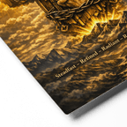 Steadfast, Refined, Radiant, Resilient & Redeemed | Isaiah 41:10 – KJV Faith Metal Print - KJV Word & Light Threads