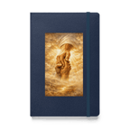 God Grasping Our Hands – Isaiah 43:5 | KJV Faith Hardcover Notebook - KJV Word & Light Threads