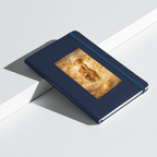 God Grasping Our Hands – Isaiah 43:5 | KJV Faith Hardcover Notebook - KJV Word & Light Threads