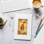 God Grasping Our Hands – Isaiah 43:5 | KJV Faith Hardcover Notebook - KJV Word & Light Threads