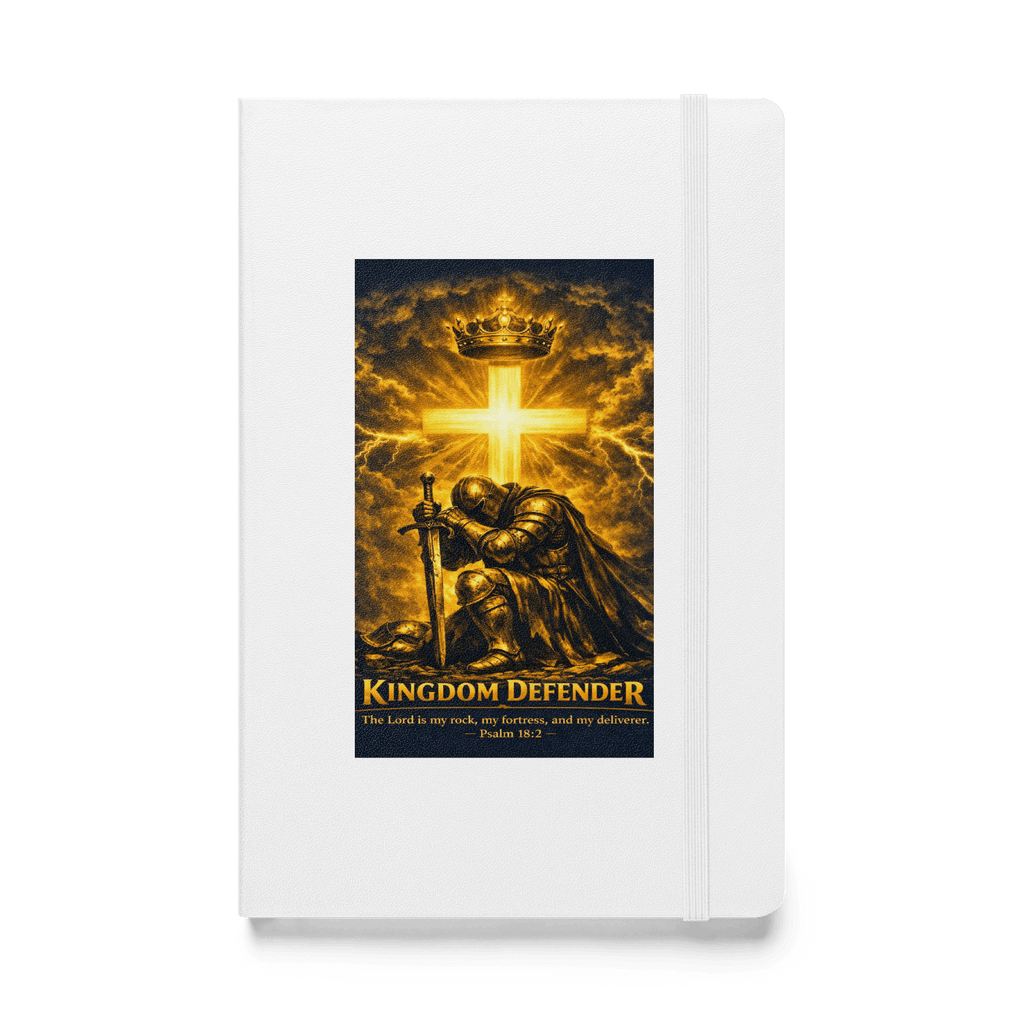 Kingdom Defender – Ephesians 6:11 | KJV Faith Hardcover Notebook - KJV Word & Light Threads