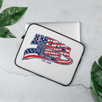 America Strong 250 Years | 1776–2026 – KJV Faith Laptop Sleeve - KJV Word & Light Threads