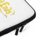 Life Begins and Ends with Two Dates | KJV Faith Laptop Sleeve - KJV Word & Light Threads
