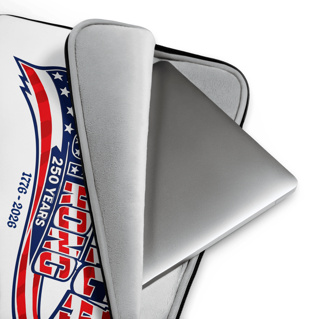 America Strong 250 Years | 1776–2026 – KJV Faith Laptop Sleeve - KJV Word & Light Threads