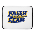 Faith Over Fear | 2 Timothy 1:7 – KJV Faith Laptop Sleeve - KJV Word & Light Threads