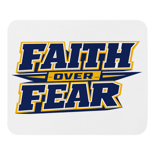 Faith Over Fear | 2 Timothy 1:7 – KJV Faith Mouse Pad - KJV Word & Light Threads
