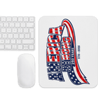 America Strong 250 Years | Isaiah 40:29 – KJV Faith Mouse Pad - KJV Word & Light Threads