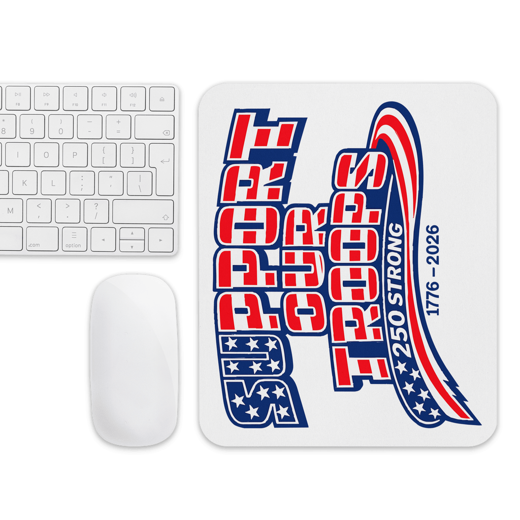 Support Our Troops II 250 Strong | 1776–2026 – KJV Faith Mouse Pad - KJV Word & Light Threads