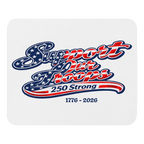 Support Our Troops 250 Strong | 1776–2026 – KJV Faith Mouse Pad - KJV Word & Light Threads