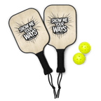 Show Me Your Ways | Psalm 25:4 – KJV Faith Pickleball Paddle Set - KJV Word & Light Threads