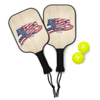 America Strong – 250 Years | 1776–2026 KJV Faith Pickleball Paddle Set - KJV Word & Light Threads