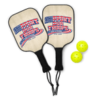 Support Our Troops – 250 Strong II | 1776–2026 KJV Faith Pickleball Paddle Set - KJV Word & Light Threads