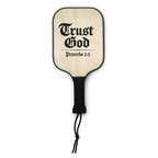 Trust God | Proverbs 3:5 – KJV Faith Pickleball Paddle Set - KJV Word & Light Threads