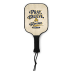 Pray, Believe, & Receive | Mark 11:24 – KJV Faith Pickleball Paddle Set - KJV Word & Light Threads