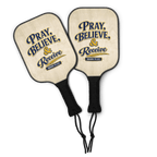 Pray, Believe, & Receive | Mark 11:24 – KJV Faith Pickleball Paddle Set - KJV Word & Light Threads
