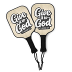 Give It To God | 1 Peter 5:7 – KJV Faith Pickleball Paddle Set - KJV Word & Light Threads
