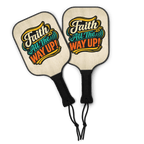 Faith All The Way Up | Hebrews 11:1 – KJV Faith Pickleball Paddle Set - KJV Word & Light Threads
