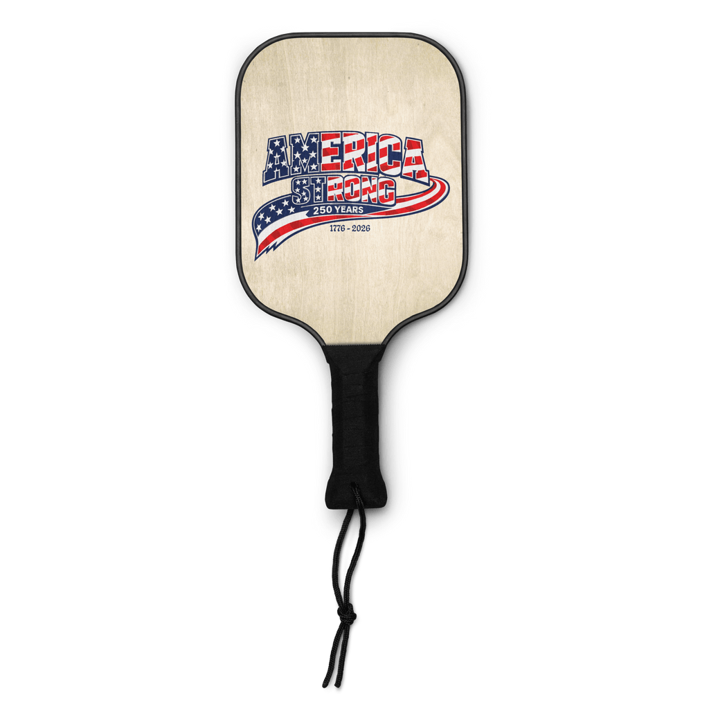 America Strong – 250 Years | 1776–2026 KJV Faith Pickleball Paddle Set - KJV Word & Light Threads