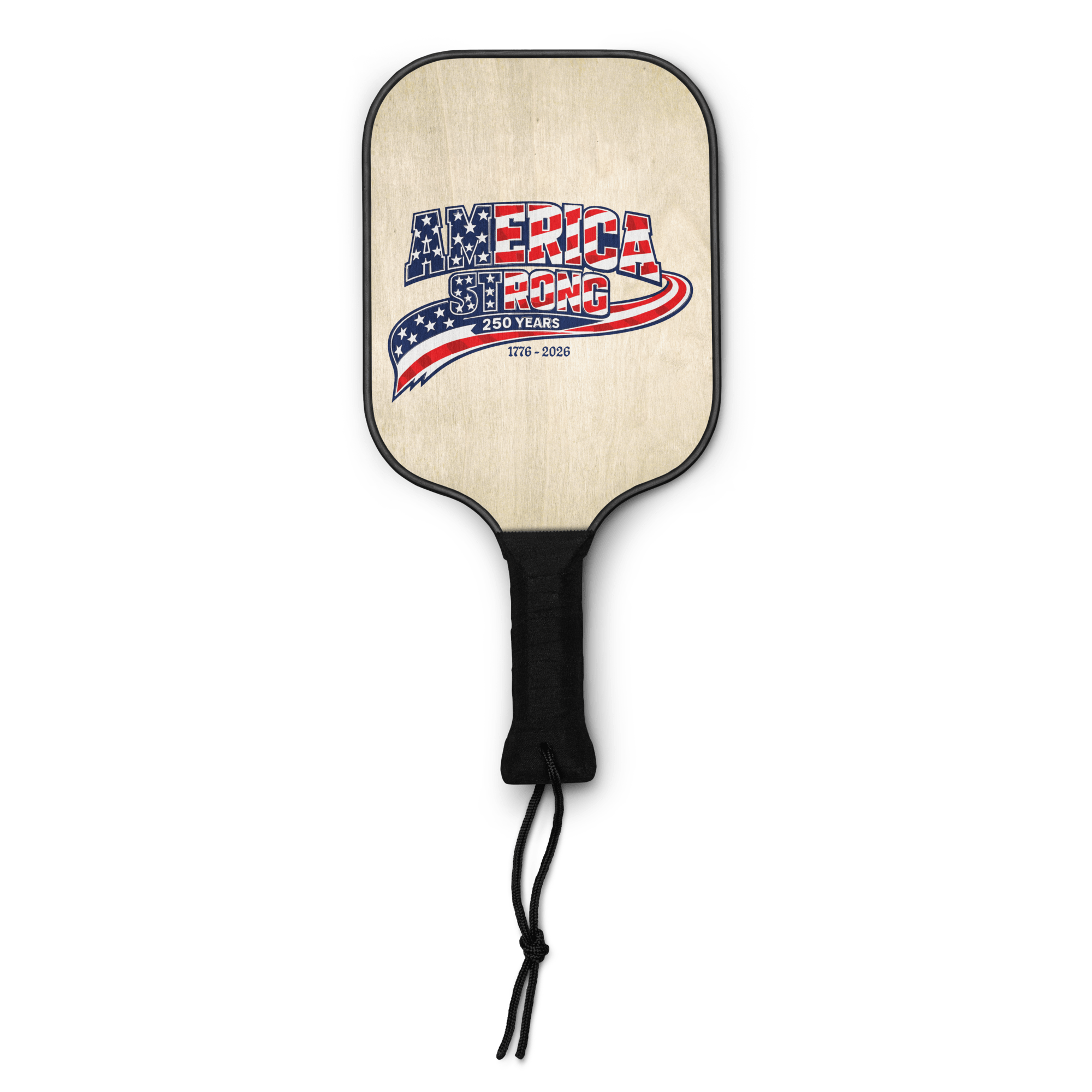 America Strong – 250 Years | 1776–2026 KJV Faith Pickleball Paddle Set - KJV Word & Light Threads