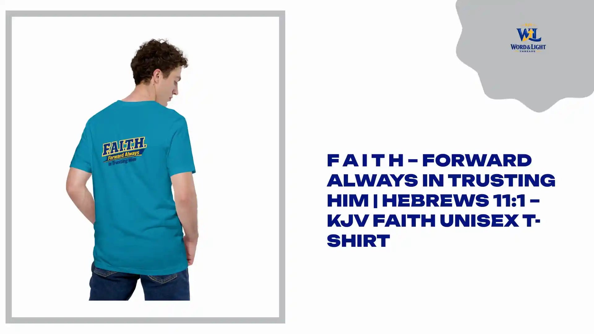 F A I T H &ndash; Forward Always in Trusting Him | Hebrews 11:1 &ndash; KJV Faith Unisex T-Shirt by@Outfy