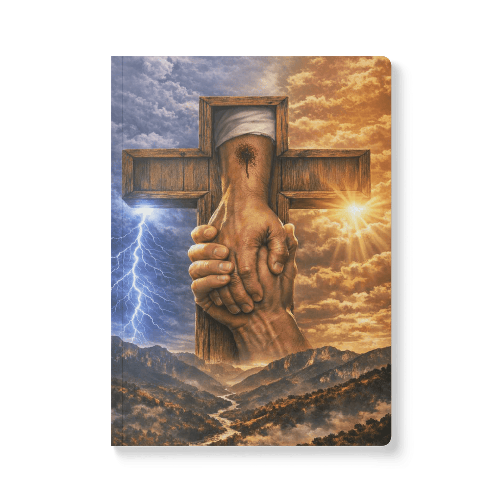 Uphold Thee With Thy Righteous Right Hand | Isaiah 41:10 – KJV Faith Softcover Journal - KJV Word & Light Threads