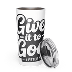 GIVE It to GOD | Philippians 4:6 – KJV Faith 20oz Tapered Tumbler - KJV Word & Light Threads