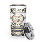 CHURCH is in SESSION Baseball | KJV Faith 20oz Tapered Tumbler - KJV Word & Light Threads