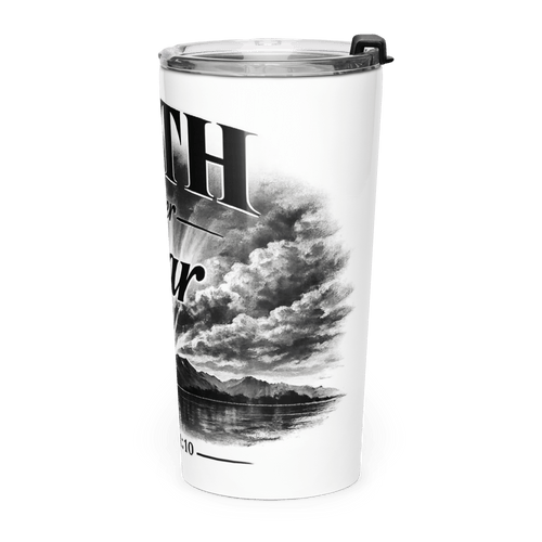 Faith Over Fear III | 2 Timothy 1:7 – KJV Faith 20oz Tapered Tumbler - KJV Word & Light Threads
