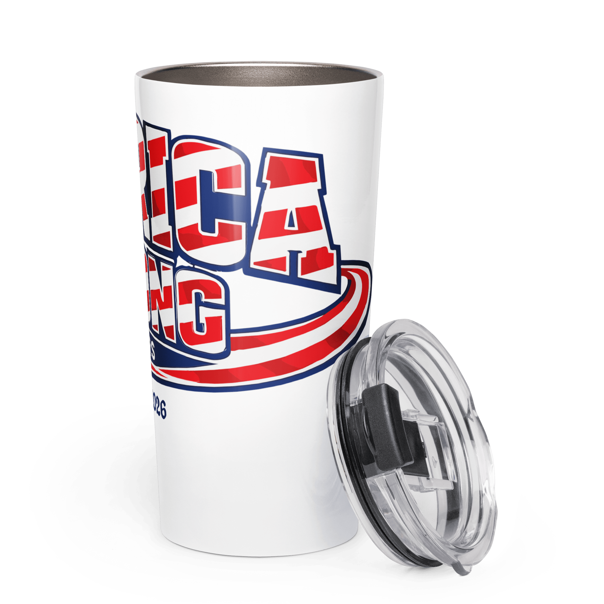 America Strong 250 | 1776–2026 America's Semiquincentennial 20oz Tapered Tumbler - KJV Word & Light Threads