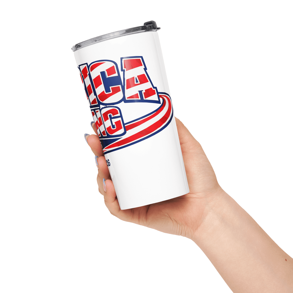 America Strong 250 | 1776–2026 America's Semiquincentennial 20oz Tapered Tumbler - KJV Word & Light Threads