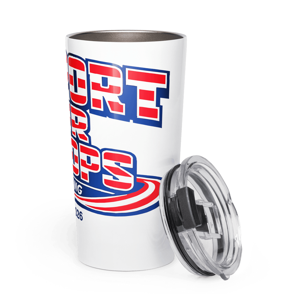 Support Our Troops 250 Strong II | 1776–2026 America's 20oz Tapered Tumbler - KJV Word & Light Threads