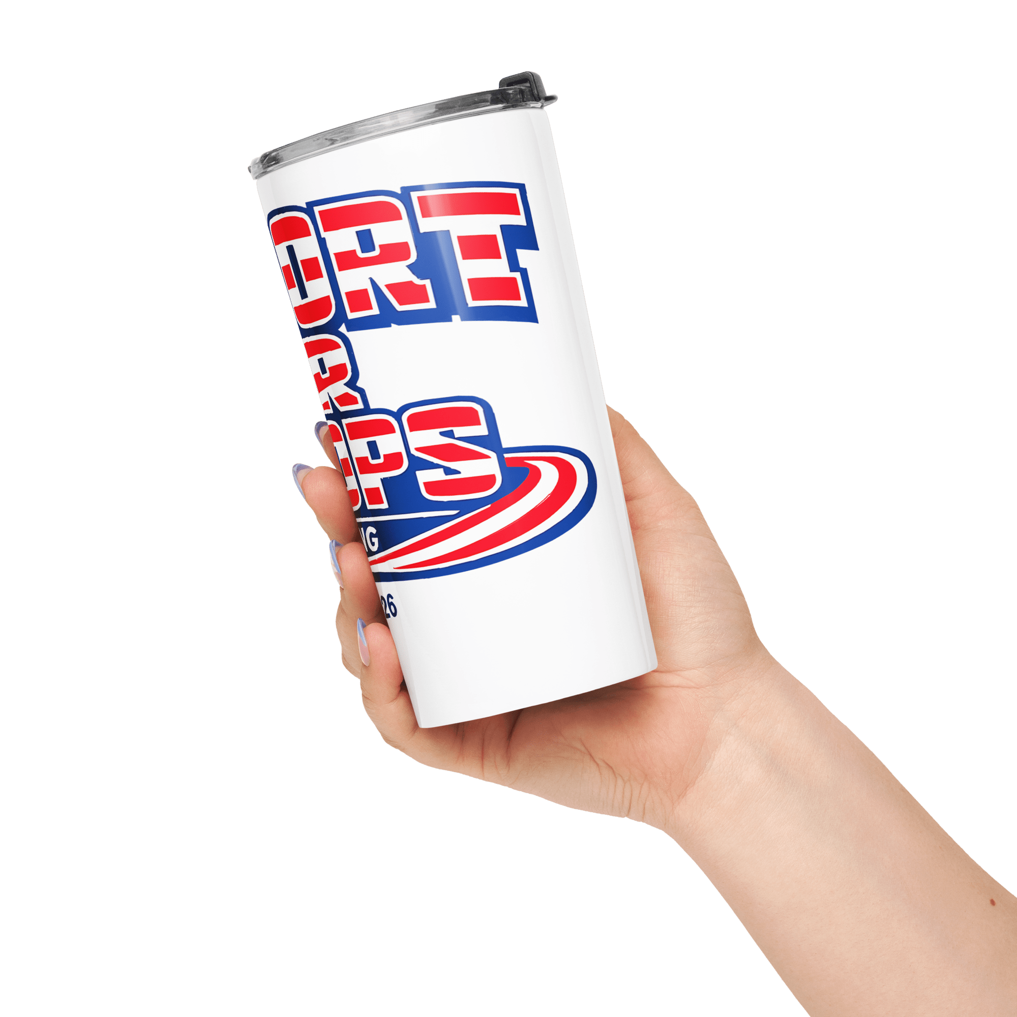Support Our Troops 250 Strong II | 1776–2026 America's 20oz Tapered Tumbler - KJV Word & Light Threads
