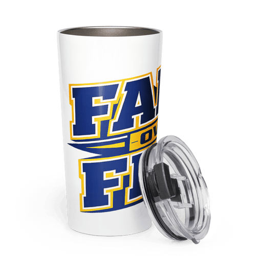 Faith Over Fear | 2 Timothy 1:7 – KJV Faith 20oz Tapered Tumbler – B / G - KJV Word & Light Threads