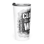 CLOTHED in His WORD | KJV Faith 20oz Tapered Tumbler - KJV Word & Light Threads