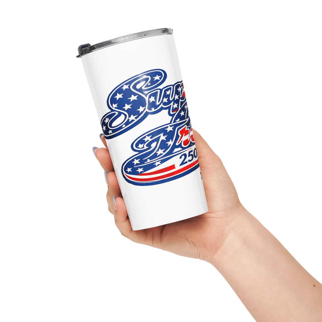 Support Our Troops 250 Strong | 1776–2026 America's Semiquincentennial 20oz Tapered Tumbler - KJV Word & Light Threads