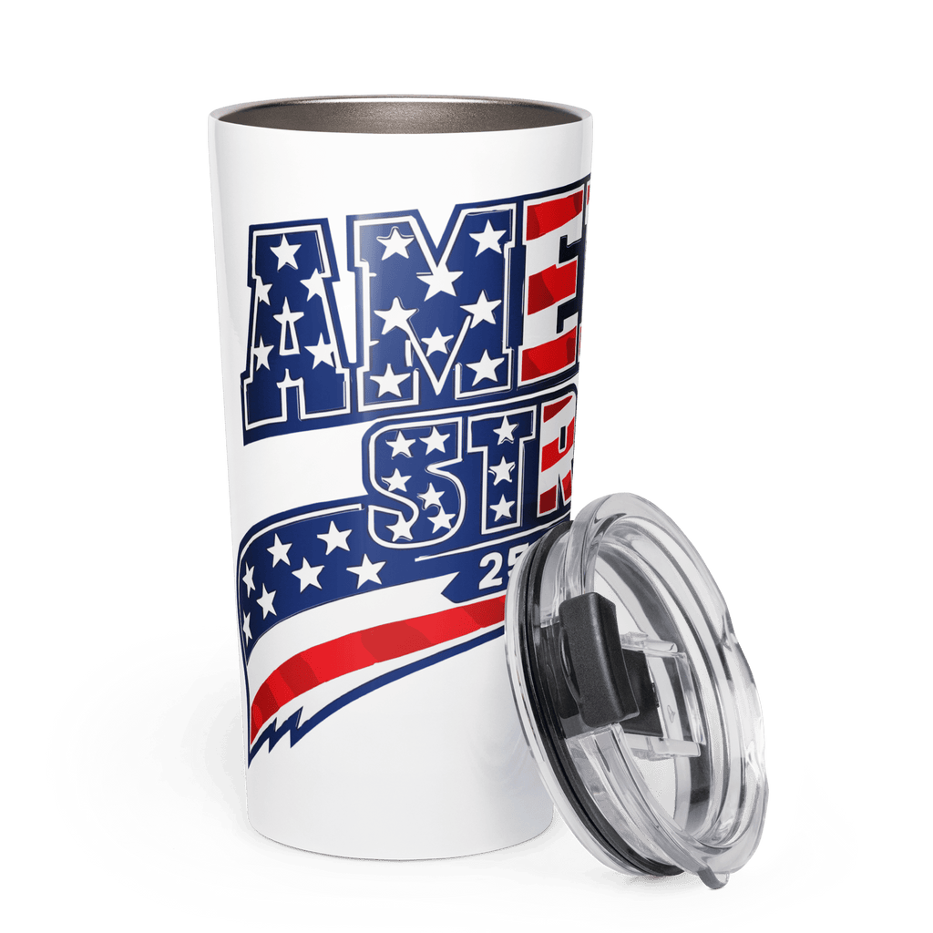 America Strong 250 | 1776–2026 America's Semiquincentennial 20oz Tapered Tumbler - KJV Word & Light Threads