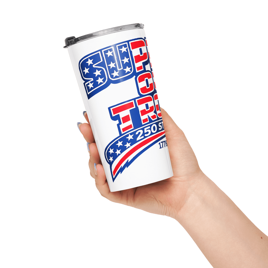 Support Our Troops 250 Strong II | 1776–2026 America's 20oz Tapered Tumbler - KJV Word & Light Threads