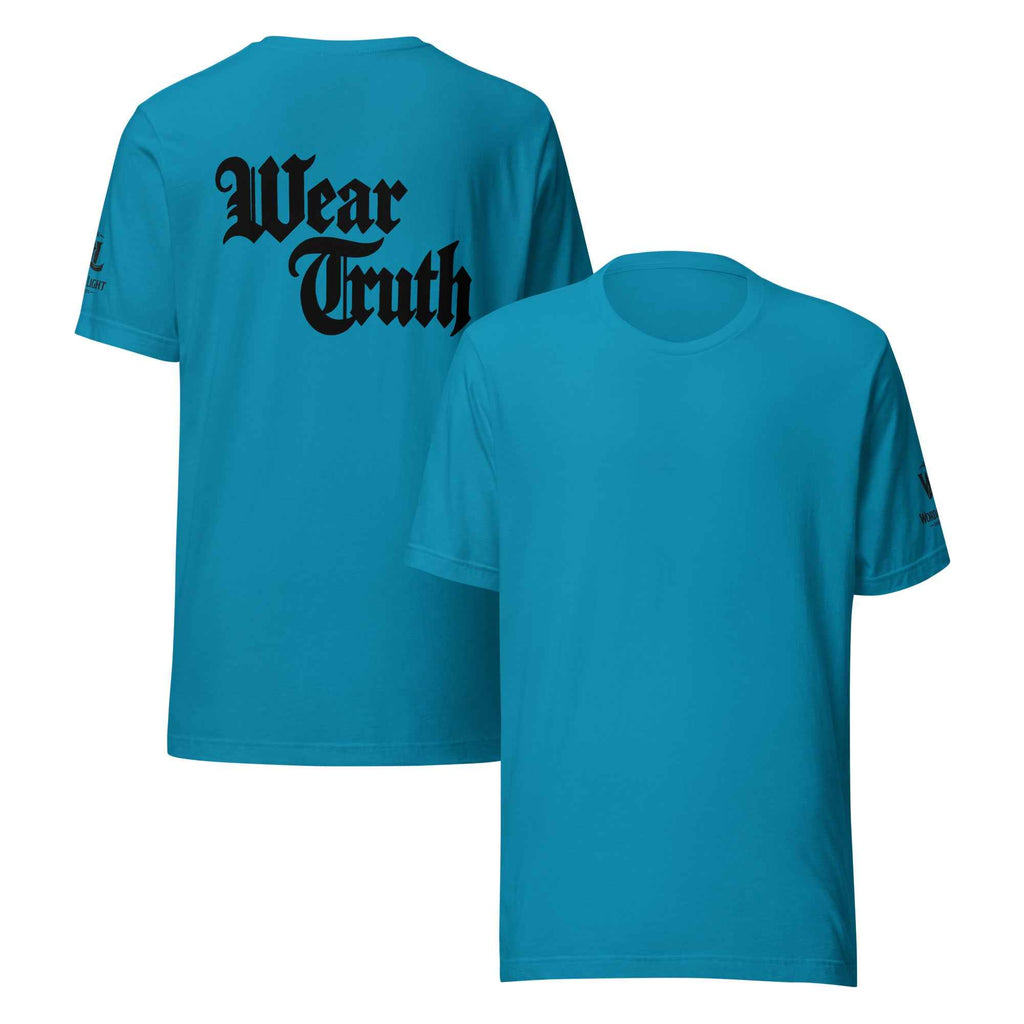 Wear Truth Black KJV T-Shirt | Empower Your Journey with Philippians 4:13 - KJV Word & Light Threads