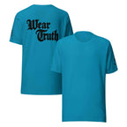 Wear Truth Black KJV T-Shirt | Empower Your Journey with Philippians 4:13 - KJV Word & Light Threads