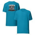 Church Is in Session Football Bright | 1 Corinthians 9:25 – KJV Faith Unisex T-Shirt - KJV Word & Light Threads