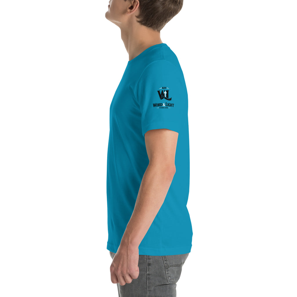 Church Is in Session Football Bright | 1 Corinthians 9:25 – KJV Faith Unisex T-Shirt - KJV Word & Light Threads