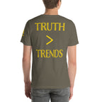 Truth > Trends Gold | Isaiah 40:8 – KJV Faith Unisex T-Shirt - KJV Word & Light Threads