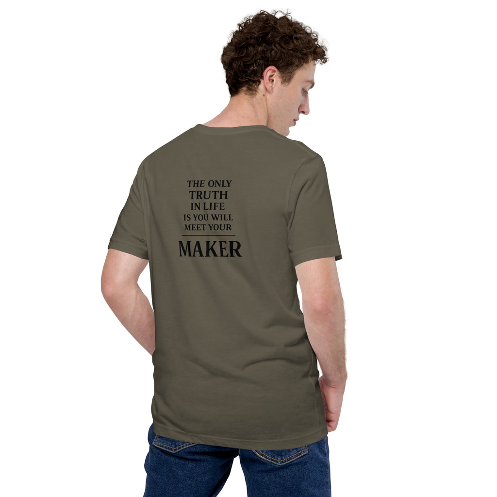You Will Meet Your Maker | Amos 4:12 – KJV Faith Unisex T-Shirt - KJV Word & Light Threads