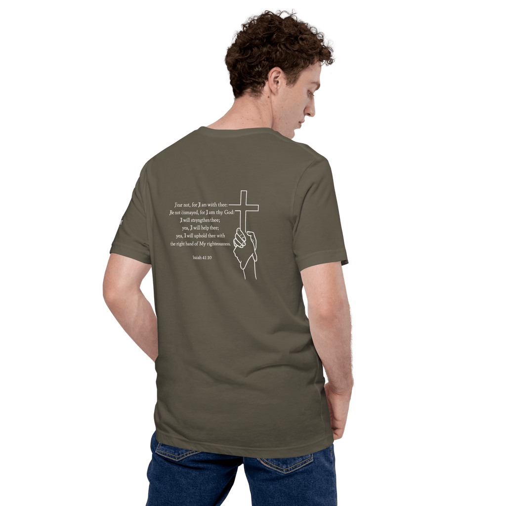Fear Not White | Isaiah 41:10 – KJV Faith Unisex T-Shirt - KJV Word & Light Threads