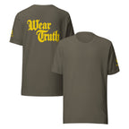 Wear Truth Gold | Philippians 4:13 – KJV Faith Unisex T-Shirt - KJV Word & Light Threads