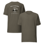 Peace in the Storm White | John 14:27 – KJV Faith Unisex T-Shirt - KJV Word & Light Threads