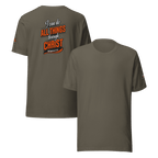 I Can Do All Things Through Christ Which Strengtheneth Me – Philippians 4:13 KJV Christian Unisex T-Shirt | White & Orange - KJV Word & Light Threads