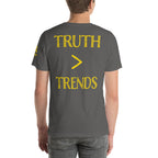 Truth > Trends Gold | Isaiah 40:8 – KJV Faith Unisex T-Shirt - KJV Word & Light Threads