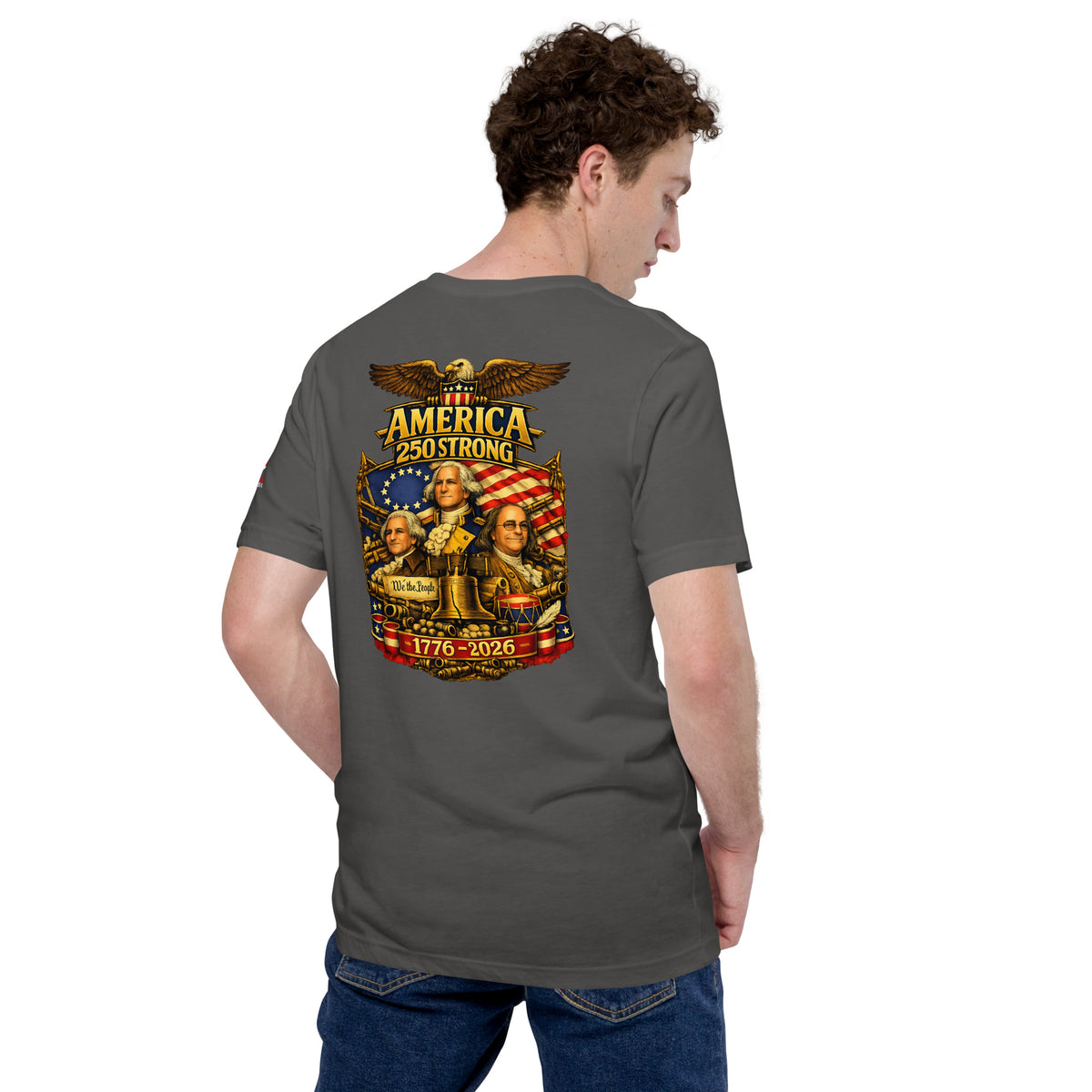 America 250 Strong | 1776-2026 KJV Tee - KJV Word & Light Threads
