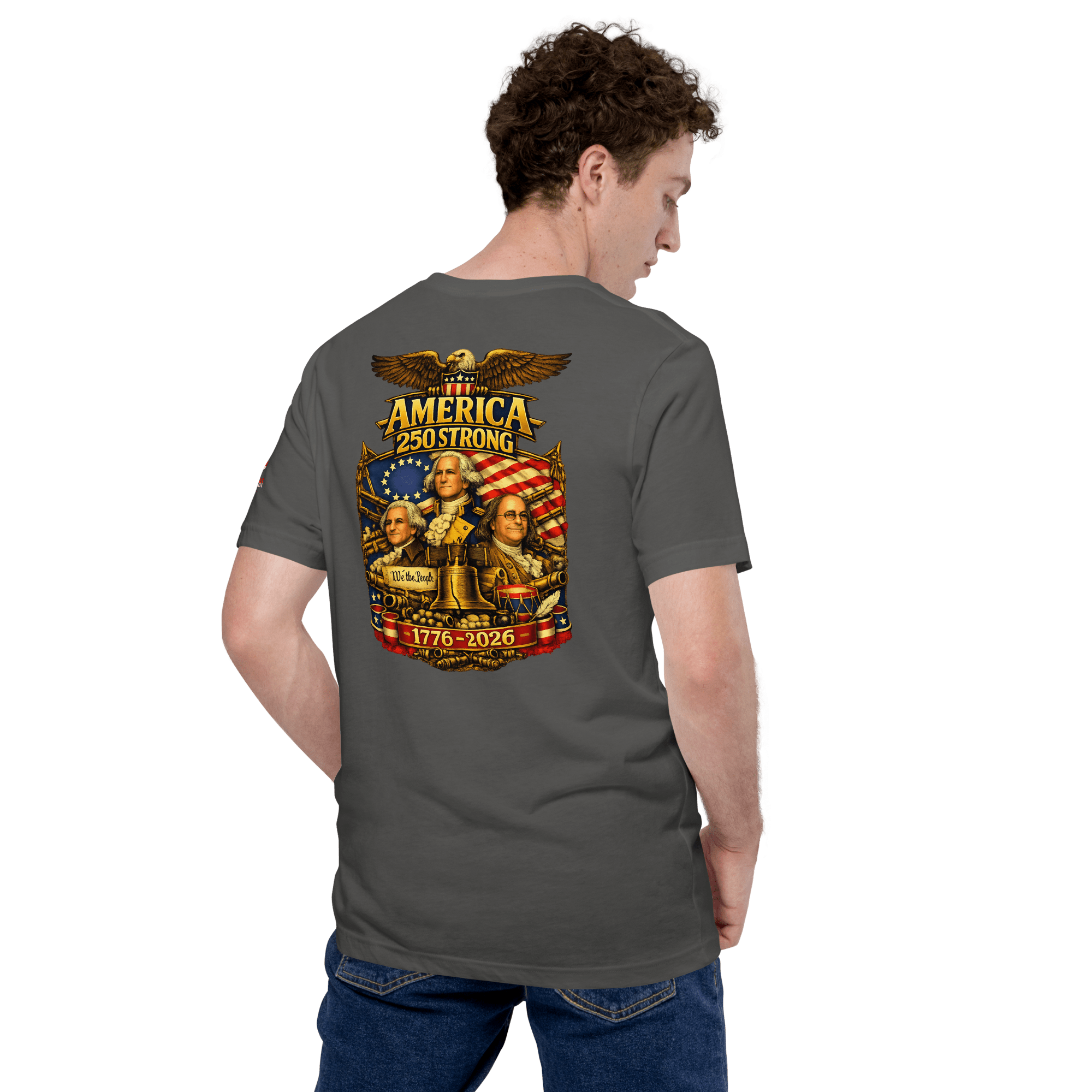 America 250 Strong | 1776–2026 – KJV Faith Unisex T-Shirt - KJV Word & Light Threads